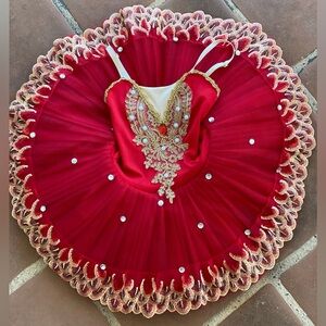 Red classical ballet tutu